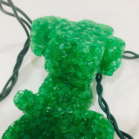 VTG St Patrick's Day Irish Shamrock String Light 10 Lights 11 Ft Works Party Bar - Picture 5 of 7